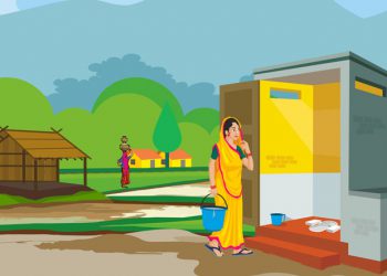 A child girl needs toilet facility