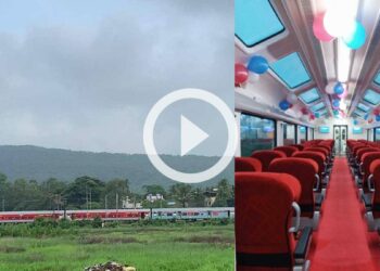 விஸ்டாடோம் ரயில்பெட்டியில் மும்பை-புனே டெக்கான் எக்ஸ்பிரஸ் ரயிலில் பயணம்