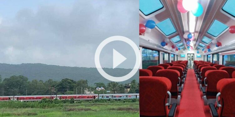 விஸ்டாடோம் ரயில்பெட்டியில் மும்பை-புனே டெக்கான் எக்ஸ்பிரஸ் ரயிலில் பயணம்