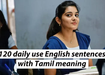 120 daily use English sentences with Tamil meaning