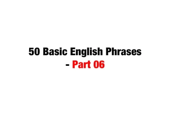 50 Basic English Phrases