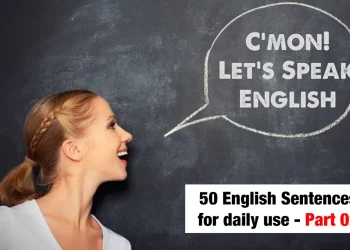 50 English Sentences for daily use – Part 02 | Easy way to learn English