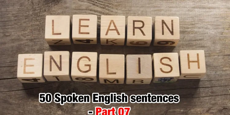 50 Spoken English sentences