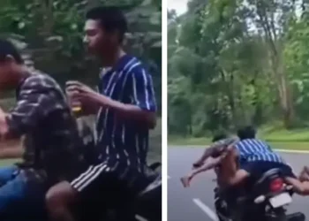 குடிச்சிக்கிட்டே வண்டி ஒட்டினா இப்படிதான்